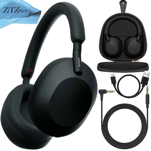 Wireless Industry Alexa Crystal Audio, Black Leading Sony and ZeeTech Voice Cloth ( + Hi-Res Control ), Headphones Cleaning Noise Microfiber WH-1000XM5 Calling, Clear Hands-Free Cancelling