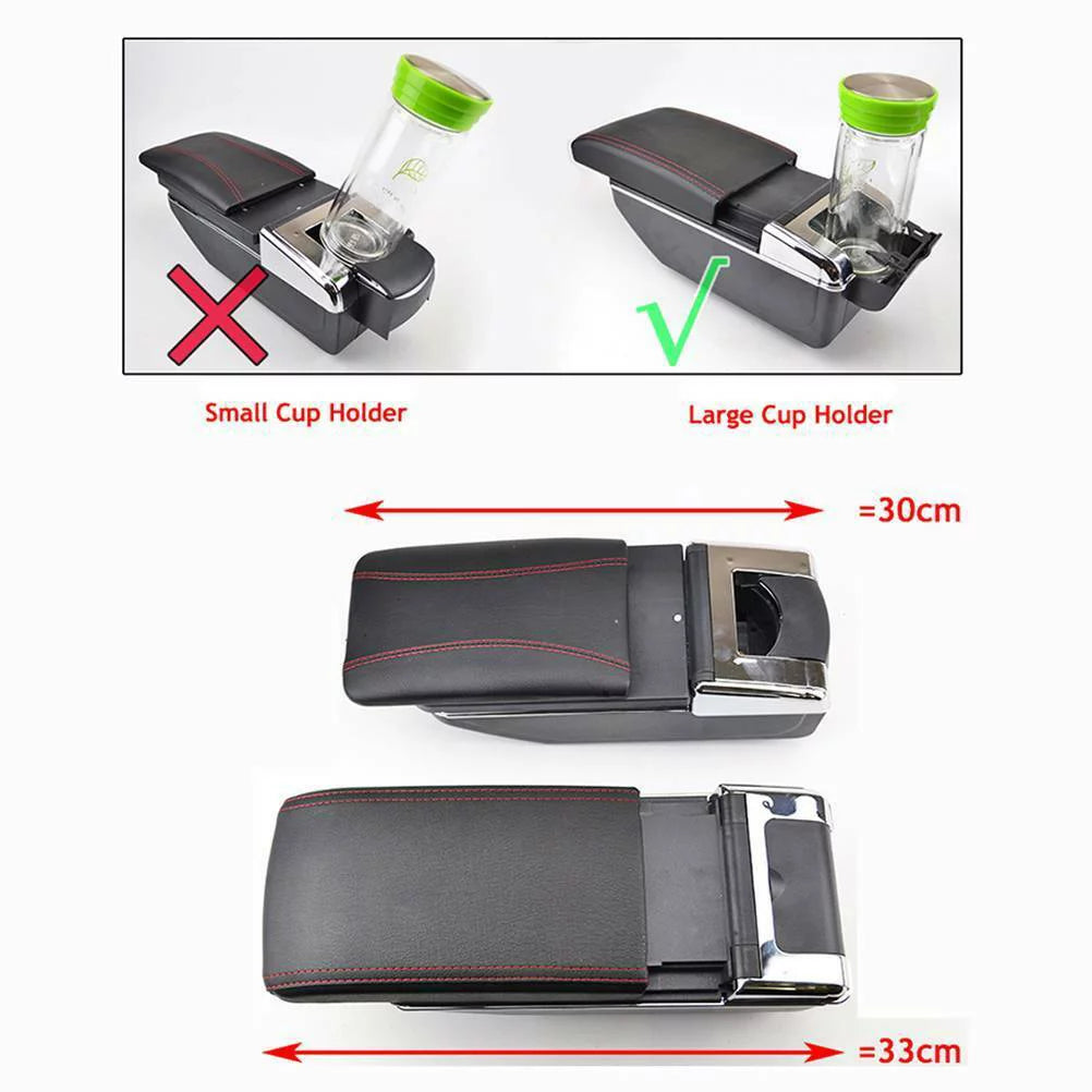 XUKEY Jazz Honda Compartment Duel For Fit Storage Console 2002-2008 Central / Armrest