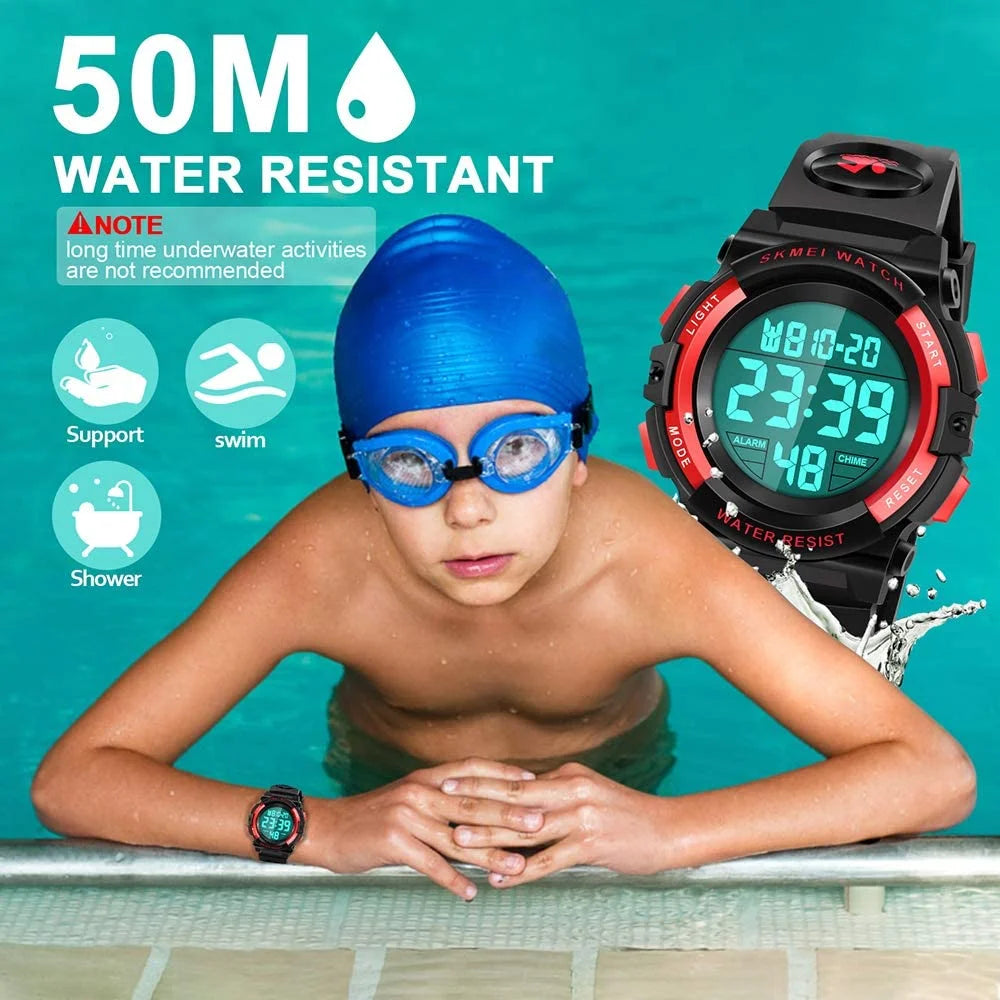 50M Watch Gifts Waterproof Kids Kids Digital for ATIMO LED Sports -