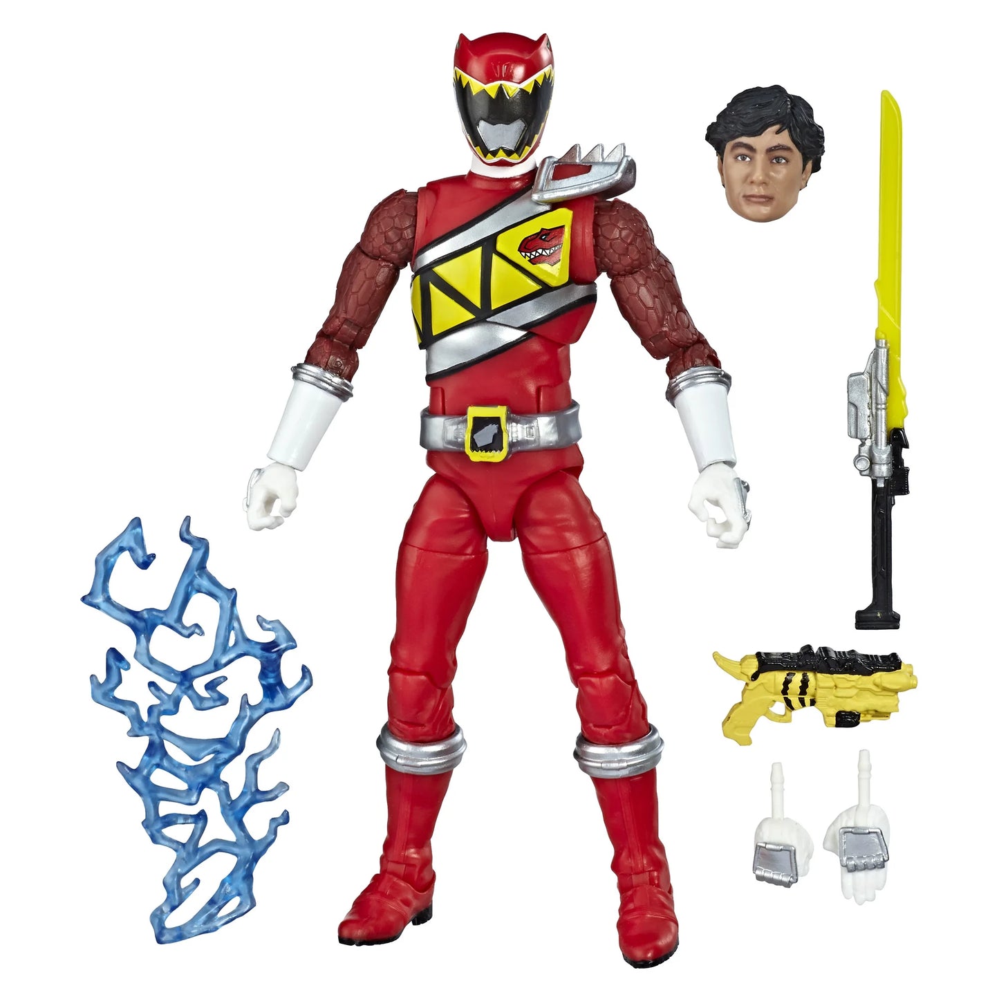 Action Toy for Boys Figure Power Lightning Ranger and Girls Charge Dino Red Collection Rangers: (6”)