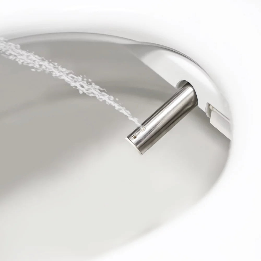 Swash White Bidet Nozzle, 9.7 Steel with Seat, DS725 Elongated lbs Advanced Stainless Brondell