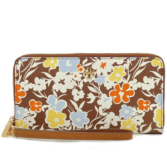 Women's Tory Wristlet Wallet Continental Zip Burch Emerson Printed