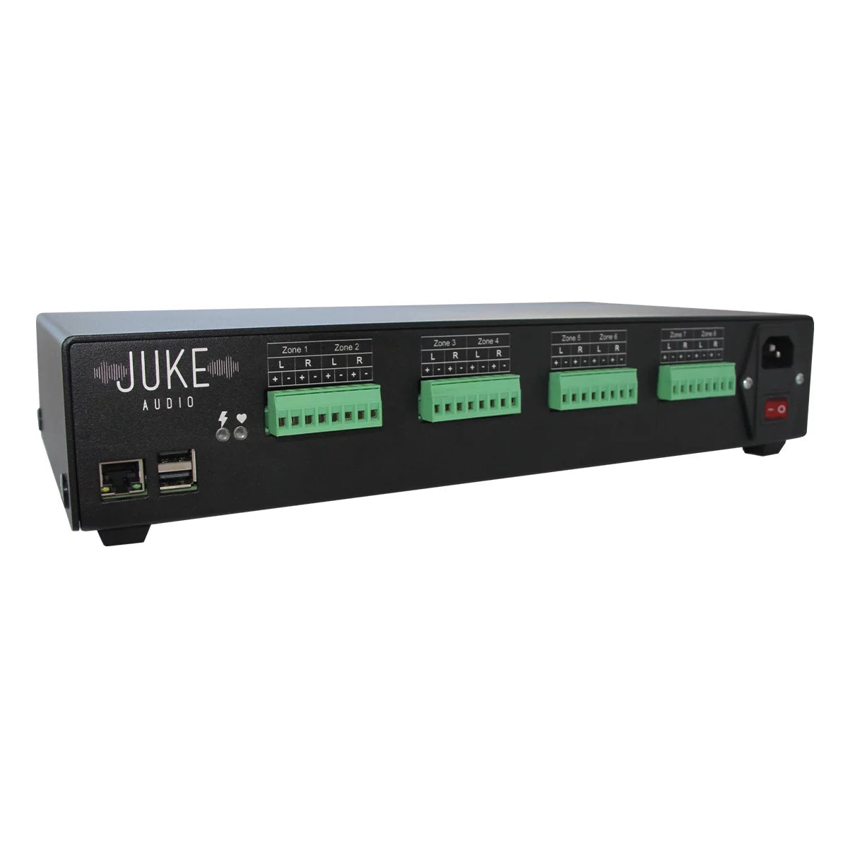 8 Spotify Juke-8 Audio Airplay Zone Multi-Room Connect, Amplifier with Juke 2, Audio DLNA &