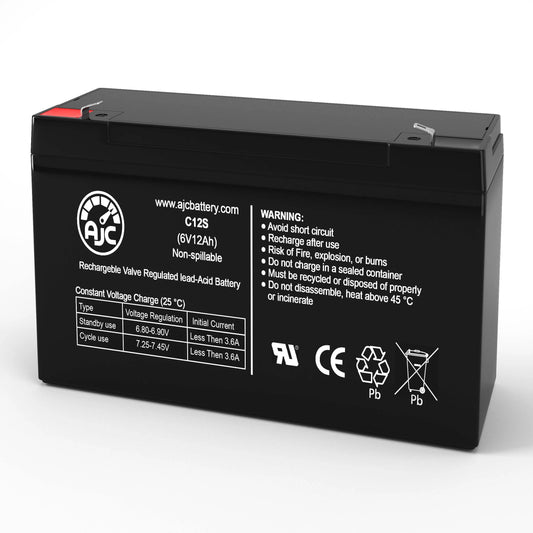 6V Emergency Brand an This Replacement AJC Is M300 12Ah Sonnenschein Light - Battery