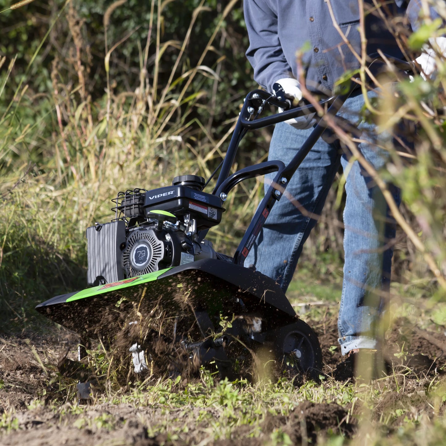 Tiller/Cultivator Viper 2-in-1 79cc 35310 with TAZZ Engine, 4-Cycle