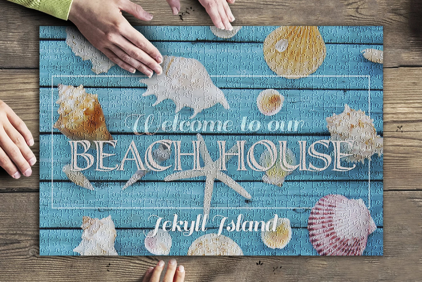 500 and (19x27 Jigsaw Puzzle Our for Adults inches, Piece House Premium Welcome Beach Georgia, Jekyll to Family, USA) Island, Made in