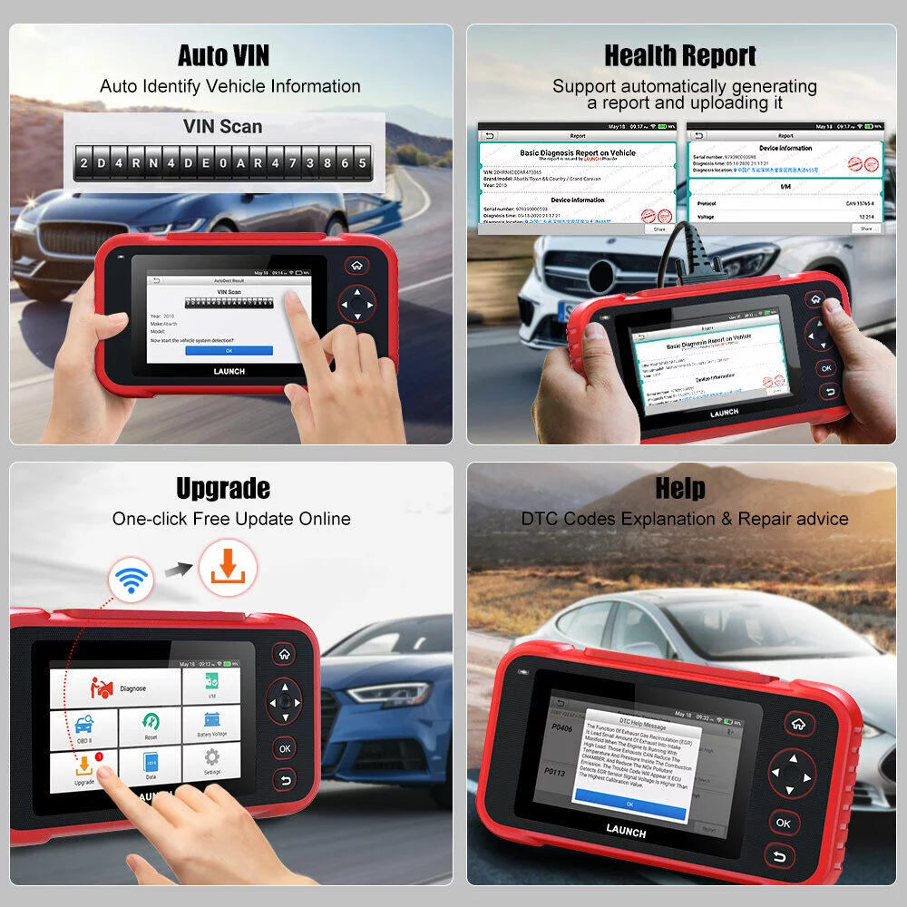 TOOLS Engine CRP123i Transmission SRS Reader LAUNCH ABS Diagnostic Scanner OBD2 Code