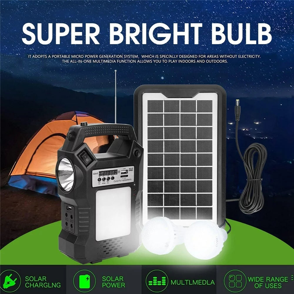 "Portable Supply, Power with display,for Solar Charge Generator Dual Station,Solar Outdoor LED Emergency Power To Lamps, Camp Panel, Station, Digital Way Power Fishing" Camping,Home Flashlights,