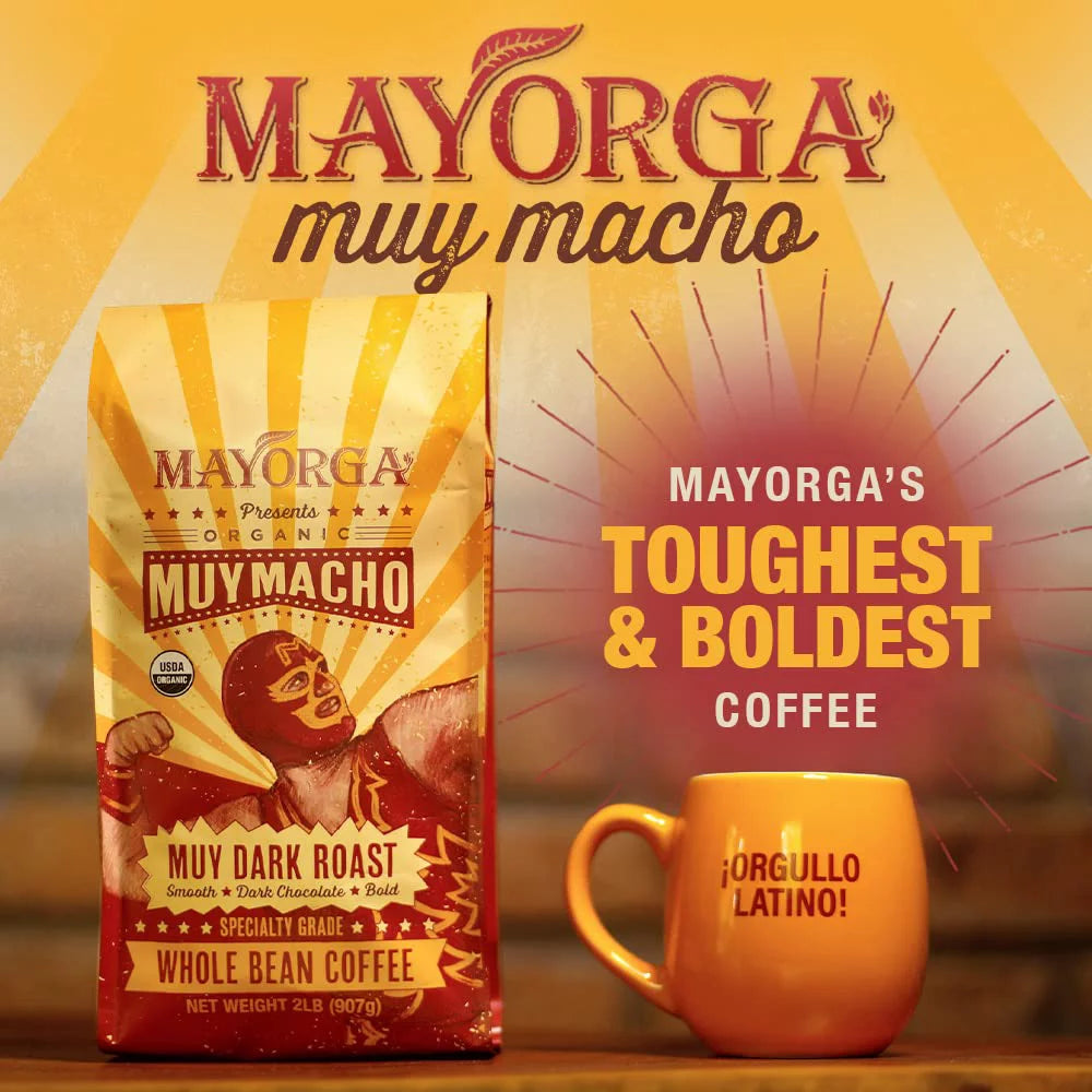 - Coffee Flavor Macho Dark 100% Whole 2 Blend, - Arabica - Specialty Direct Coffee Grade, Intense Macho Roast Bold (Pack Non-GMO, - 2 lb Beans Muy Coffee, bag the Pound Trade World's Organic of 1) Muy Mayorga Strongest