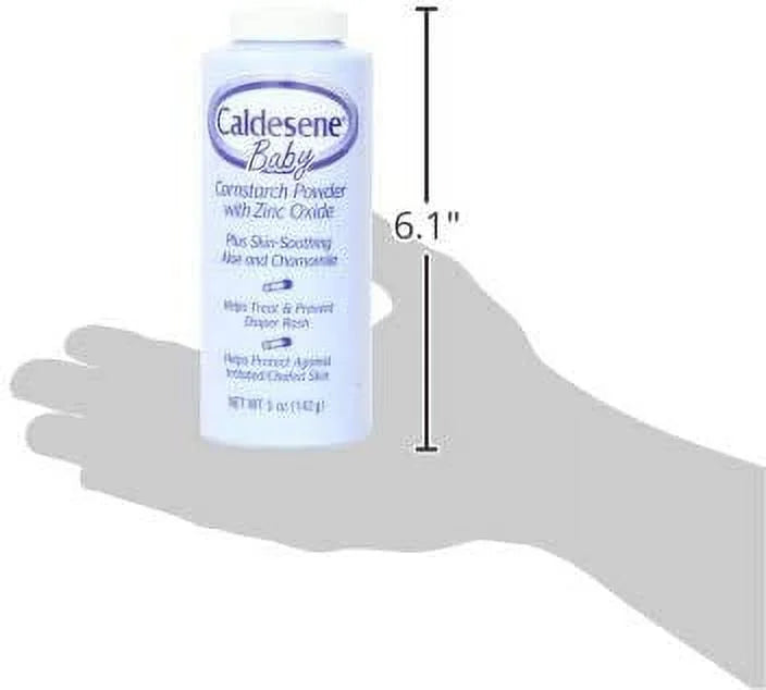 With Each Caldesene Baby 2 Powder Zinc Oxide 5 oz Pack Cornstarch