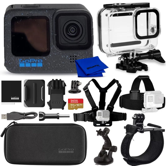 Specialty GoPro - HERO12 Kit 7PC Black Action Accessory Camera Bundle