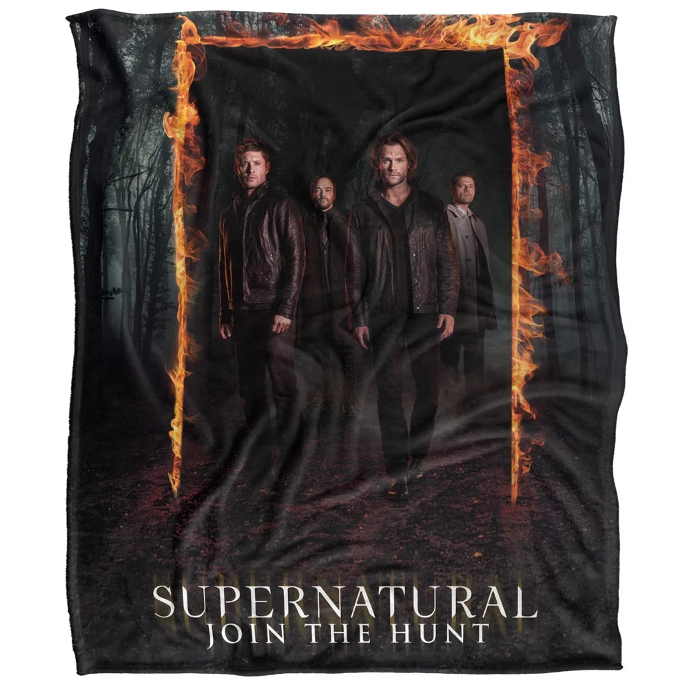 50*60inch, Fire Back Throw Super LOGOVISION Touch Silky Sherpa Frame Blanket Soft Supernatural Blanket,