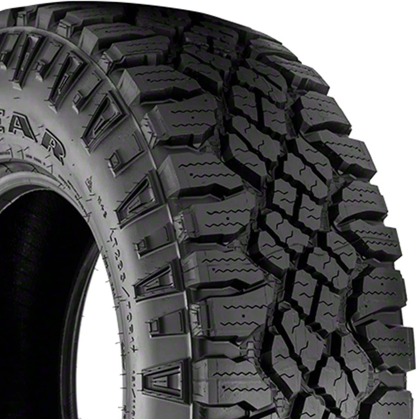 Tire Truck Wrangler DuraTrac LT325/60R20 Light Studdable Terrain E Goodyear 126/123Q Rugged