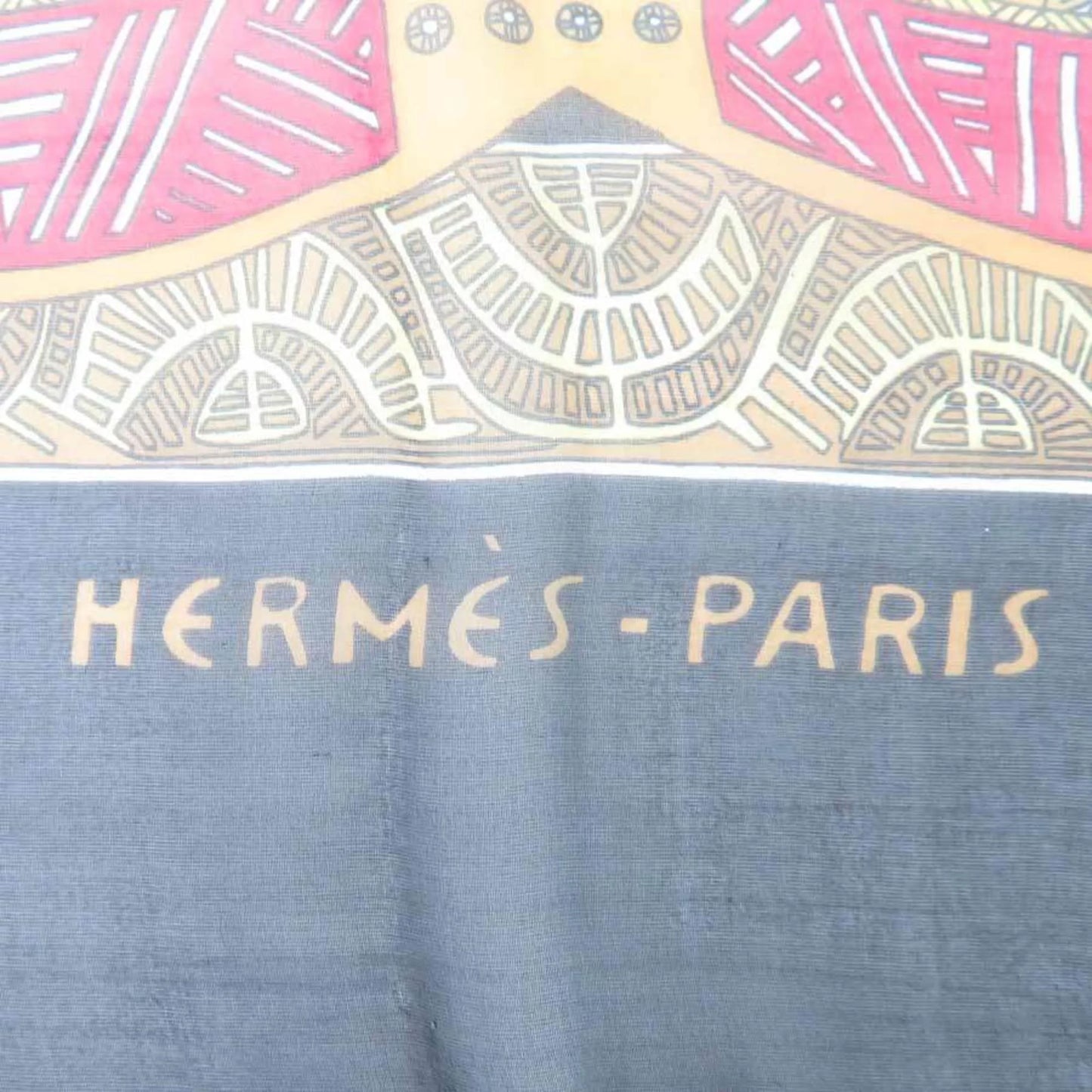 Unisex (Good) Multicolor Silk Art/Estimated Hermes STEPES des ART Scarf x Step HERMES Pre-Owned Black