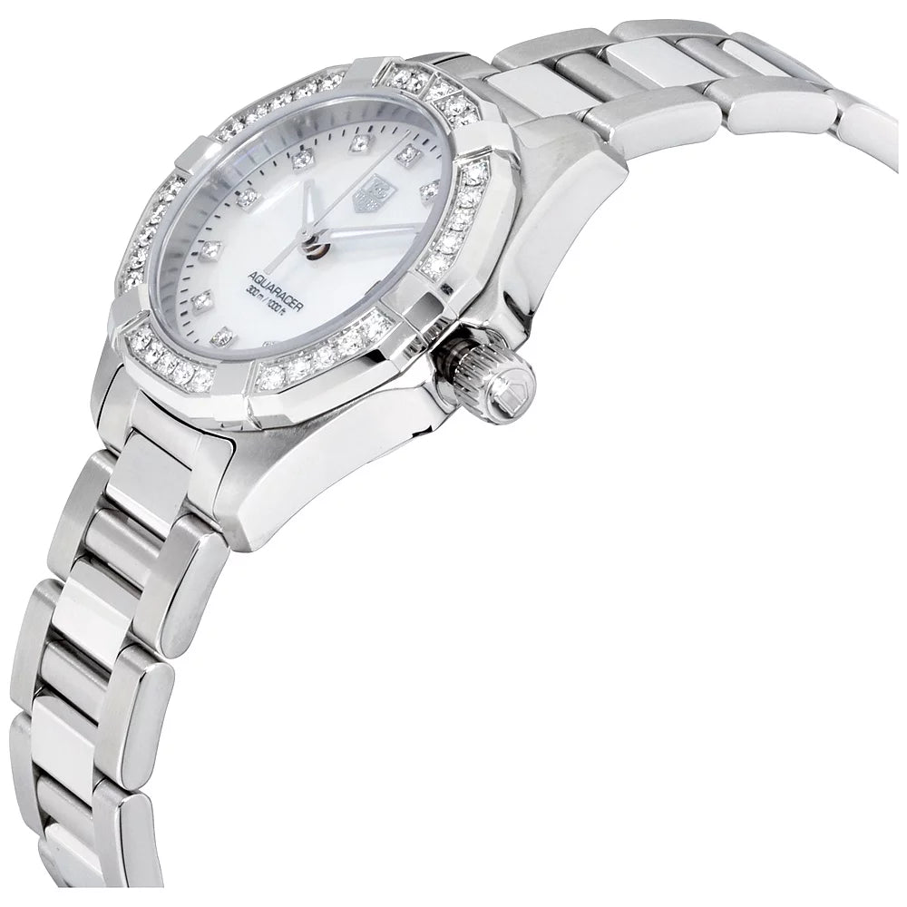 Stainless Pearl Heuer Mother Steel Watch Dial Ladies Of Tag WAY1414.BA0920