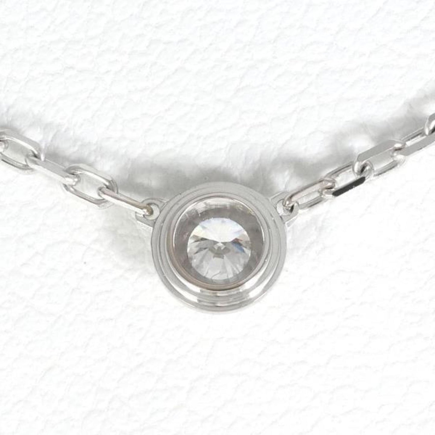 (Good) Necklace 3.0g SM Cartier Similar weight K18WG Pre-Owned approx. 41cm D'Amour Approx. Diamond Total