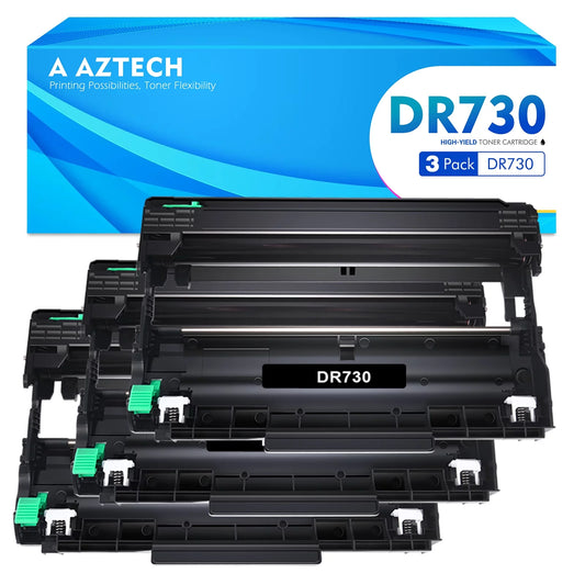 Use DCP-2550DW MFC-L2717DW HL-2370DW MFC-L2690DW Printer on DR730 MFC-L2750DW Drum Brother for HL-2390DW DR-730 HL-L2395DW 3-Pack) (Black, MFC-L2710DW Compatible Unit