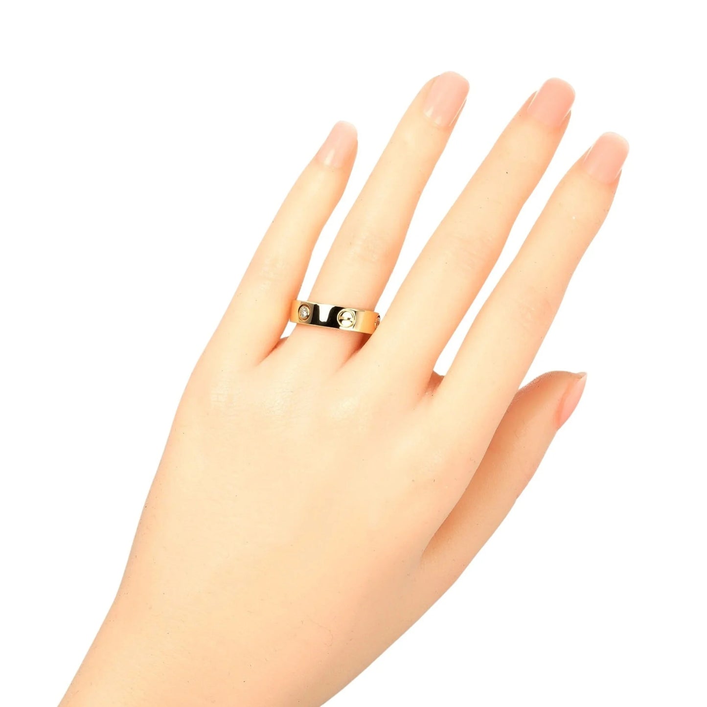 15 8.67g, diamond, (Good) I132124019 Love Cartier Pre-Owned 3P, half gold, yellow ring, approx. K18 size