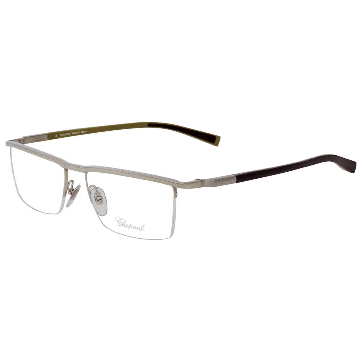 VCHA06579X56 Tone Frames Silver Square Chopard Eyeglass Men's