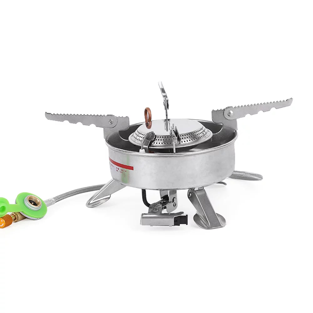 Stainless Gas Outdoor Cooker Big Split-Type Butane Power Picnic Steel Camping Portable BRS-10