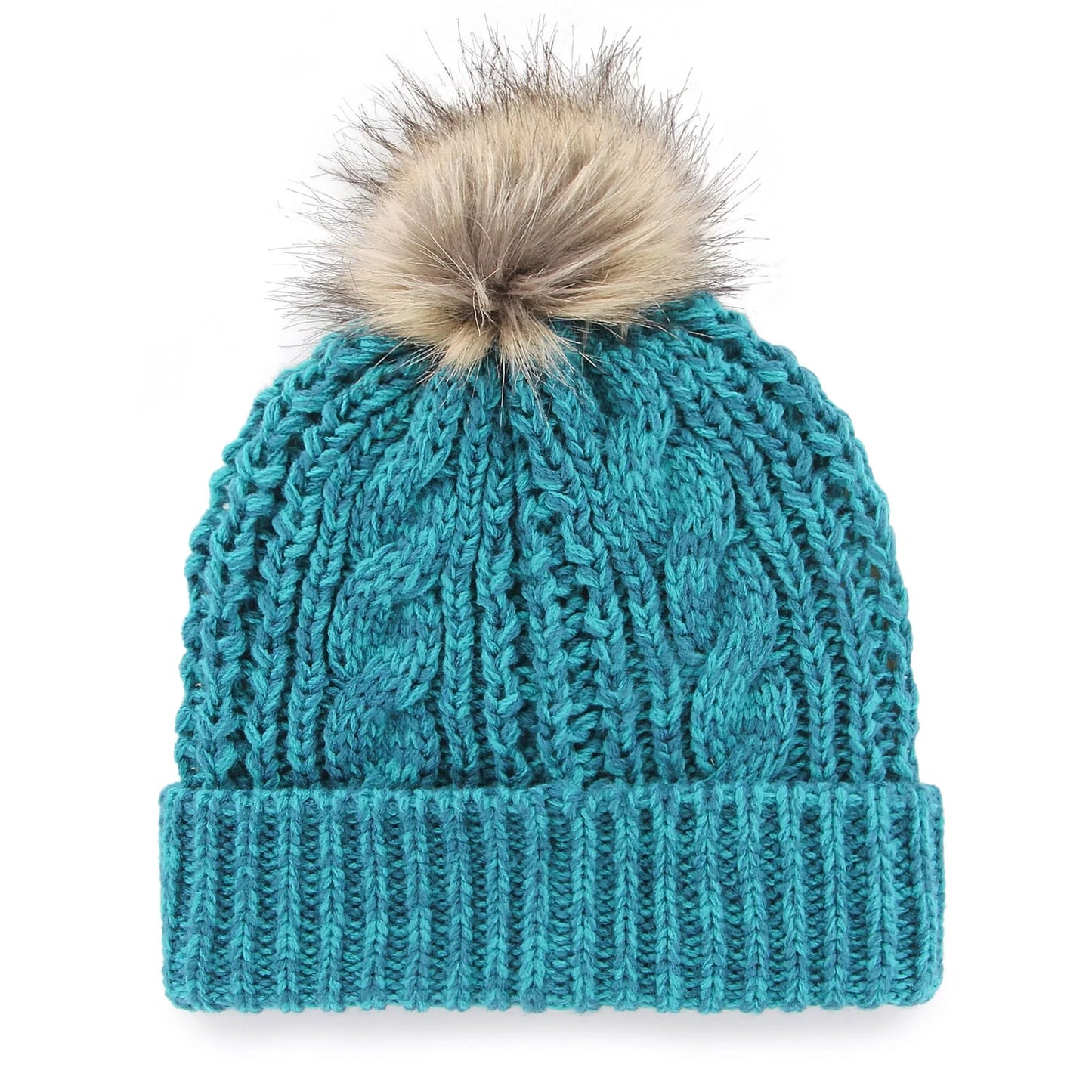 '47 - Hornets Teal Knit Cuffed OSFA Women's with Pom Meeko Hat Charlotte