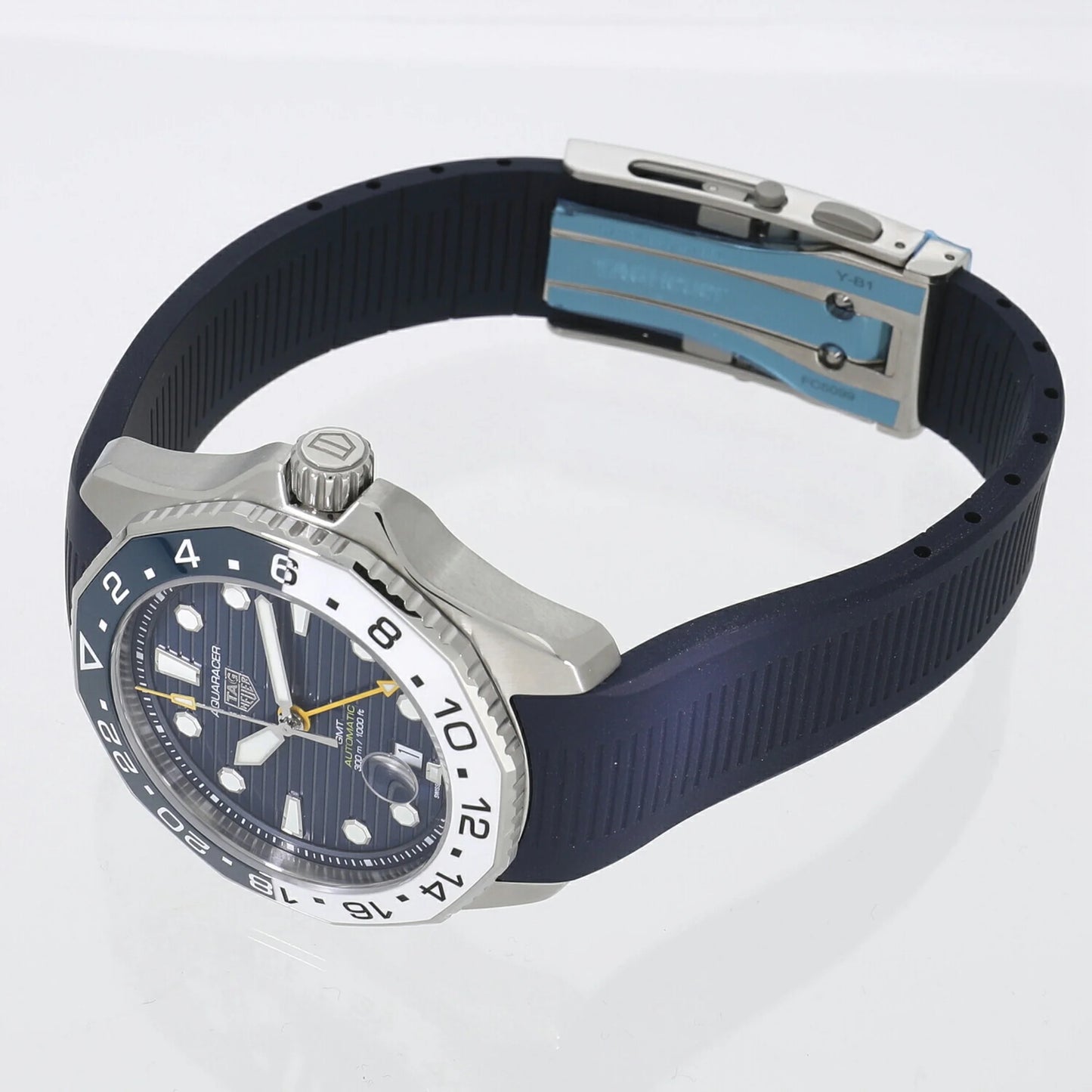 (New) Blue Caliber Aquaracer Watch WBP2010.FT6198 7 Men's 300 Tag Professional Heuer GMT Pre-Owned