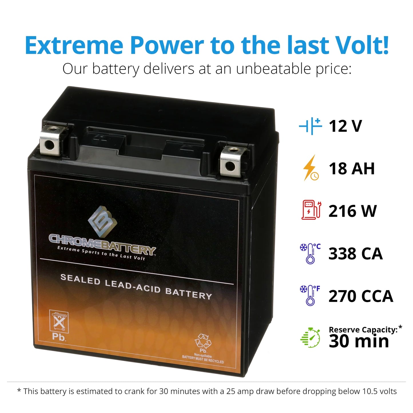 2001 12 Battery YTX20CH-BS (20CH-BS Vn 270 Vulcan Volt,18 Ah, for Battery Chrome Motorcycle CCA) Classic 1500e4 Kawasaki