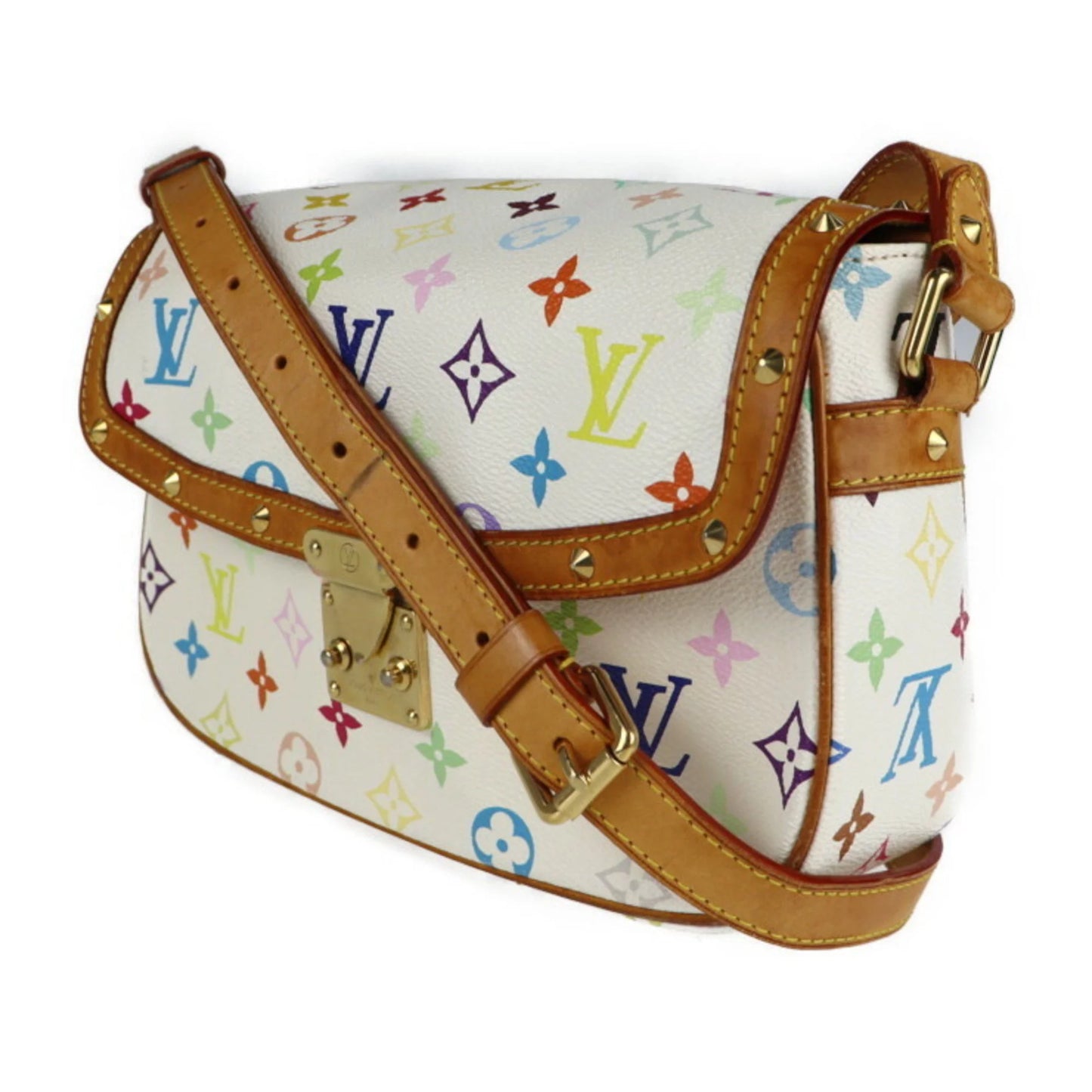 Vuitton LOUIS VUITTON multicolor Louis Sologne monogram bag shoulder (Good) M92661 Pre-Owned canvas