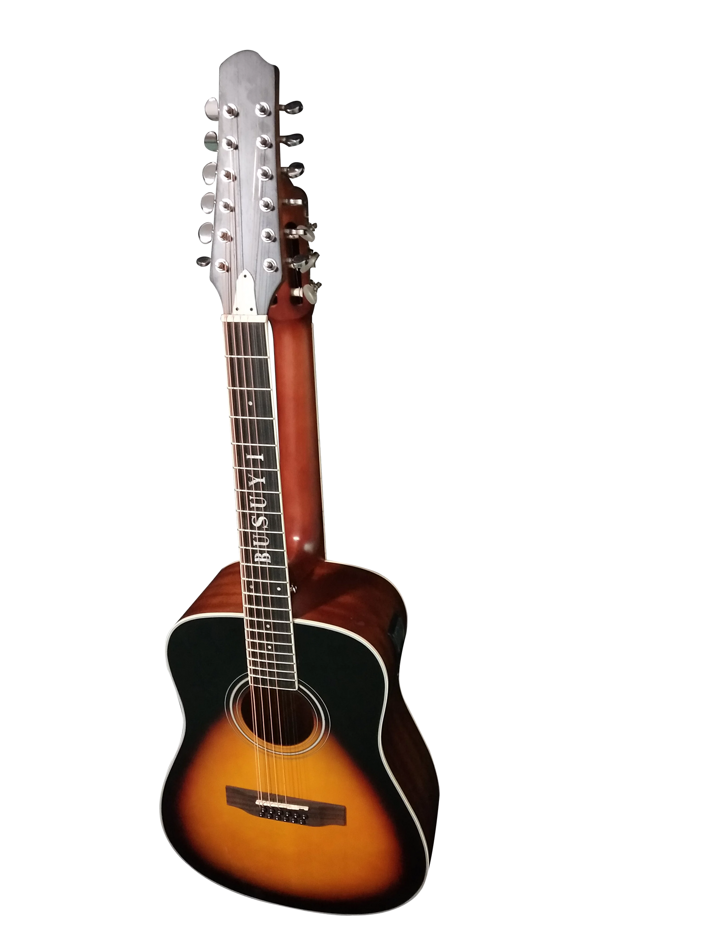 2021 12/6 Double Sunset Busuyi Guitar PT Sided Double Neck, Strings Acoustic