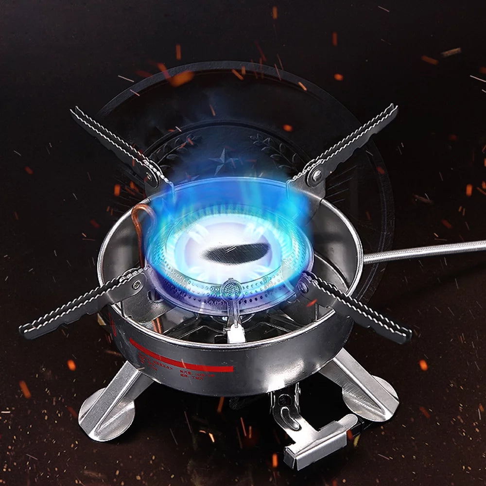 Stainless Gas Outdoor Cooker Big Split-Type Butane Power Picnic Steel Camping Portable BRS-10