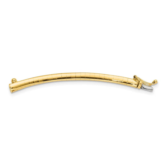 14k Extender 3mm Lightweight Omega Necklace for QODLX3