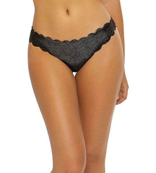 Wave Cut BLACK Seamless Twilight Bottom, Reversible Small PilyQ Full Swim US