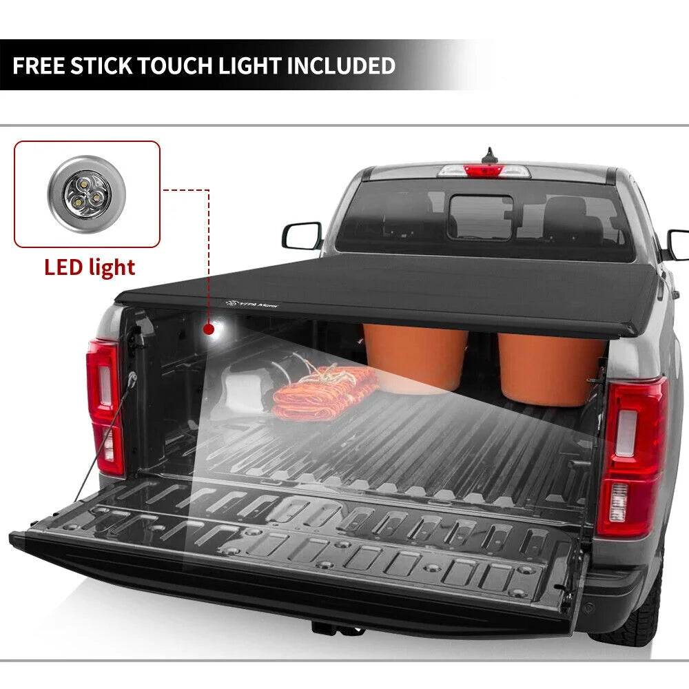 2009-2023 for Truck Bed ft Ledkingdomus 1500 Tonneau Ram Soft Dodge Rambox Without 5.7 up Bed Roll Cover