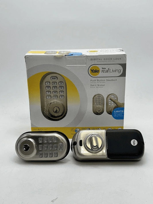 YRD216-NR-619 Lock Nickel - Box Satin Security Door Keypad Open Lock Assure - Yale