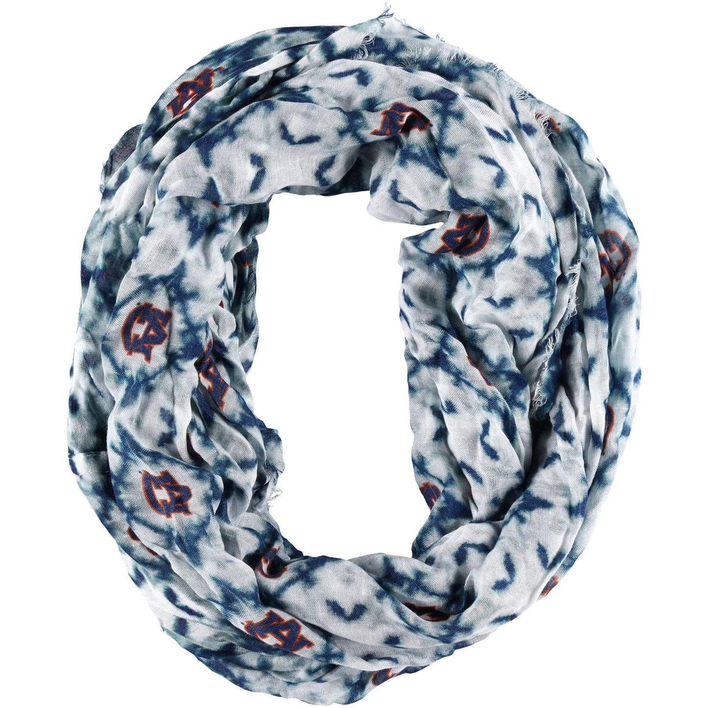 Women's Tigers Infinity ZooZatz Tie-Dye Auburn Scarf