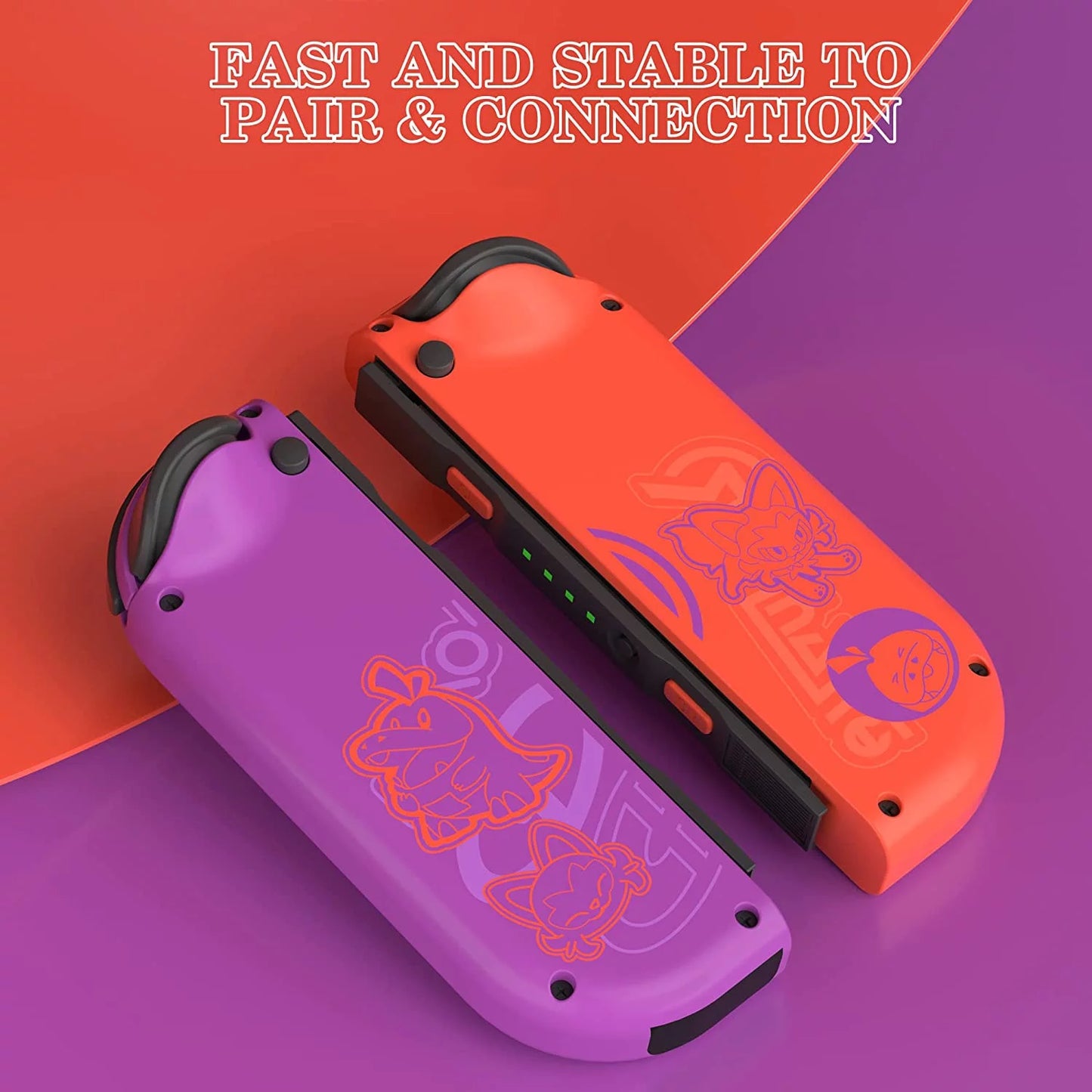 Switch - Dual Switch Nintendo Control Controller,Support Vibration/Wake-up/Motion Scarlet Controllers,Compatible with Violet