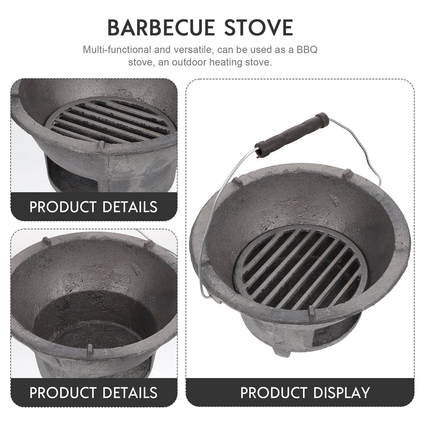 Stove Charcoal Tool Barbecue Stove BBQ Cast Barbecue Outdoor Camping Iron