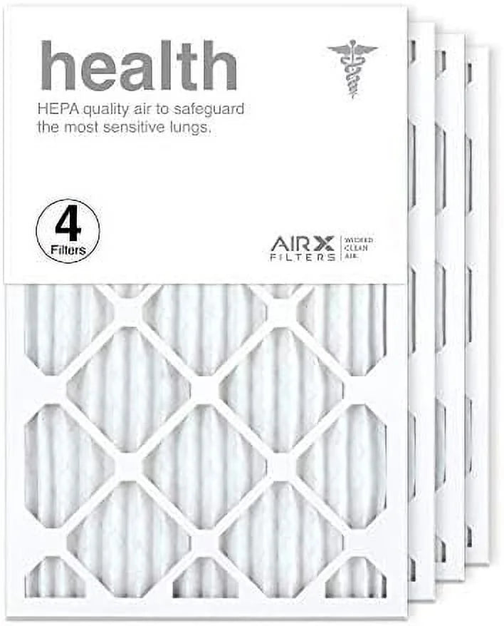 Air Health The Made 13 Filter In MERV HV Furne Air Filter, 4-Pk Pleated 16X25x1