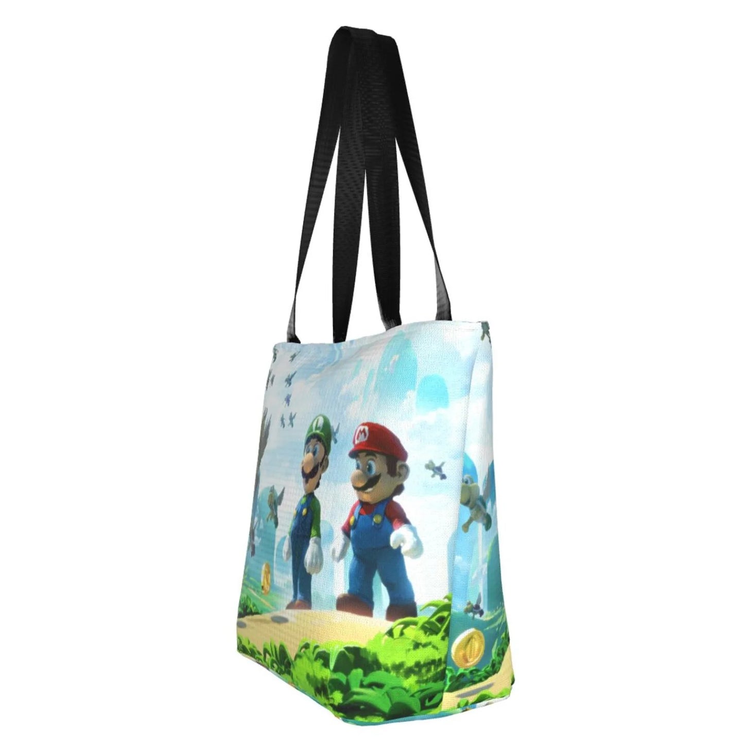 Women's Luigi Large Tote Mario Shoulder Business For Handbag Capacity Work Beach Cartoon School Shopping Bag Super Travel