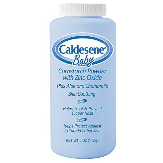 With Each Caldesene Baby 2 Powder Zinc Oxide 5 oz Pack Cornstarch