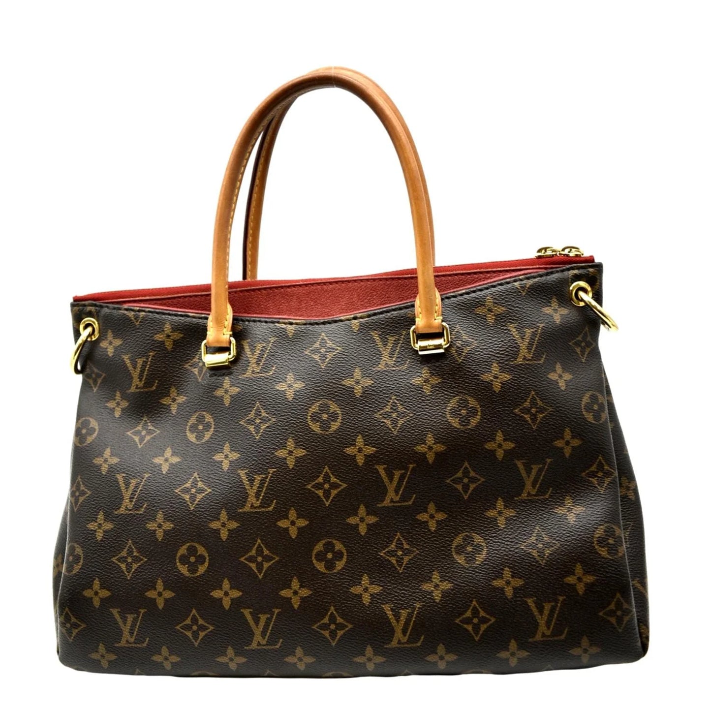 VUITTON Bag MM Pallas LOUIS Brown Canvas Monogram Shoulder Pre-owned