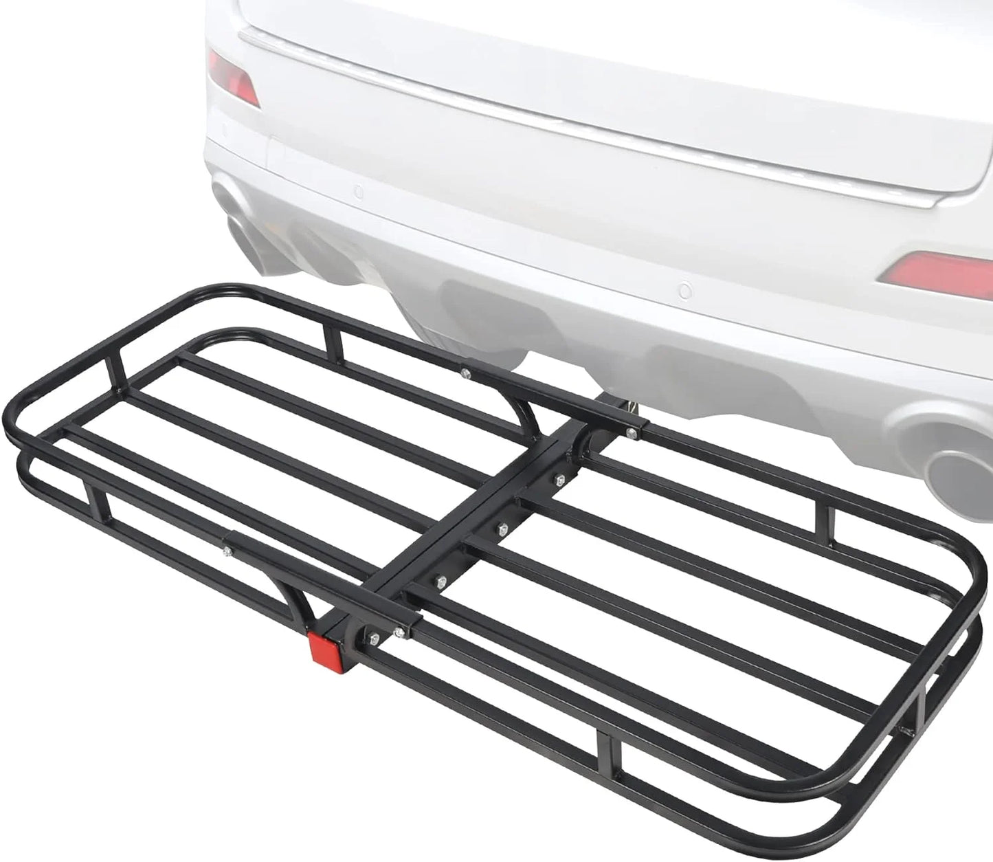 Truck, 19.3" 500 Cars, Rack Carrier SUV, lbs, x Folding Small Hitch REDCAMP 53" for 4" Luggage Basket Trailer x Cargo Hitch