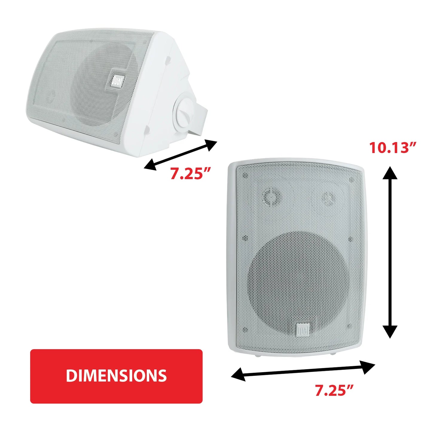 3-Way Dual Speakers Indoor/Outdoor 5.25" LU53PW (White)