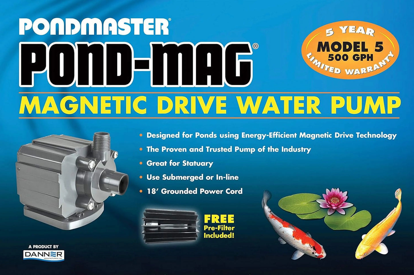 02525 GPH Pondmaster Pump 500