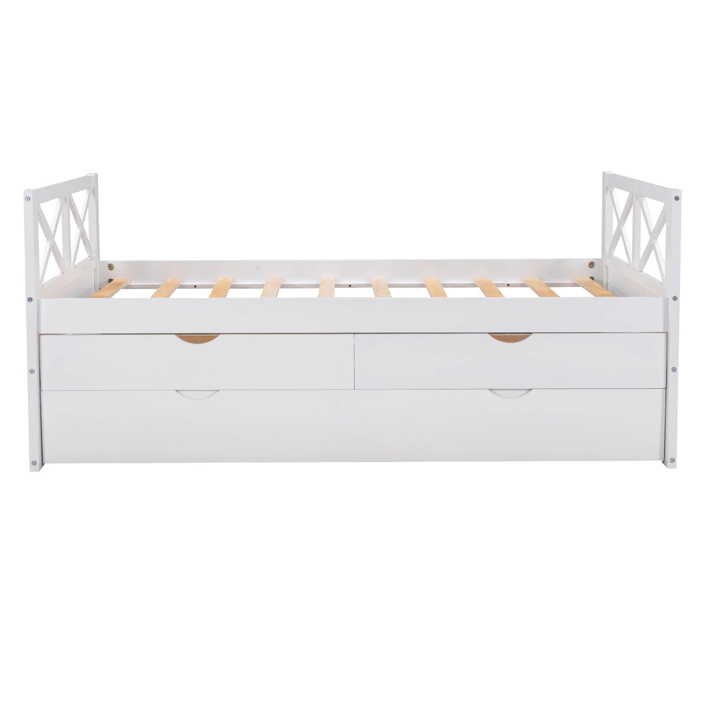 with Colors Multiple Bed Drawers, Trundle Merax Wood and Solid Captain Twin,