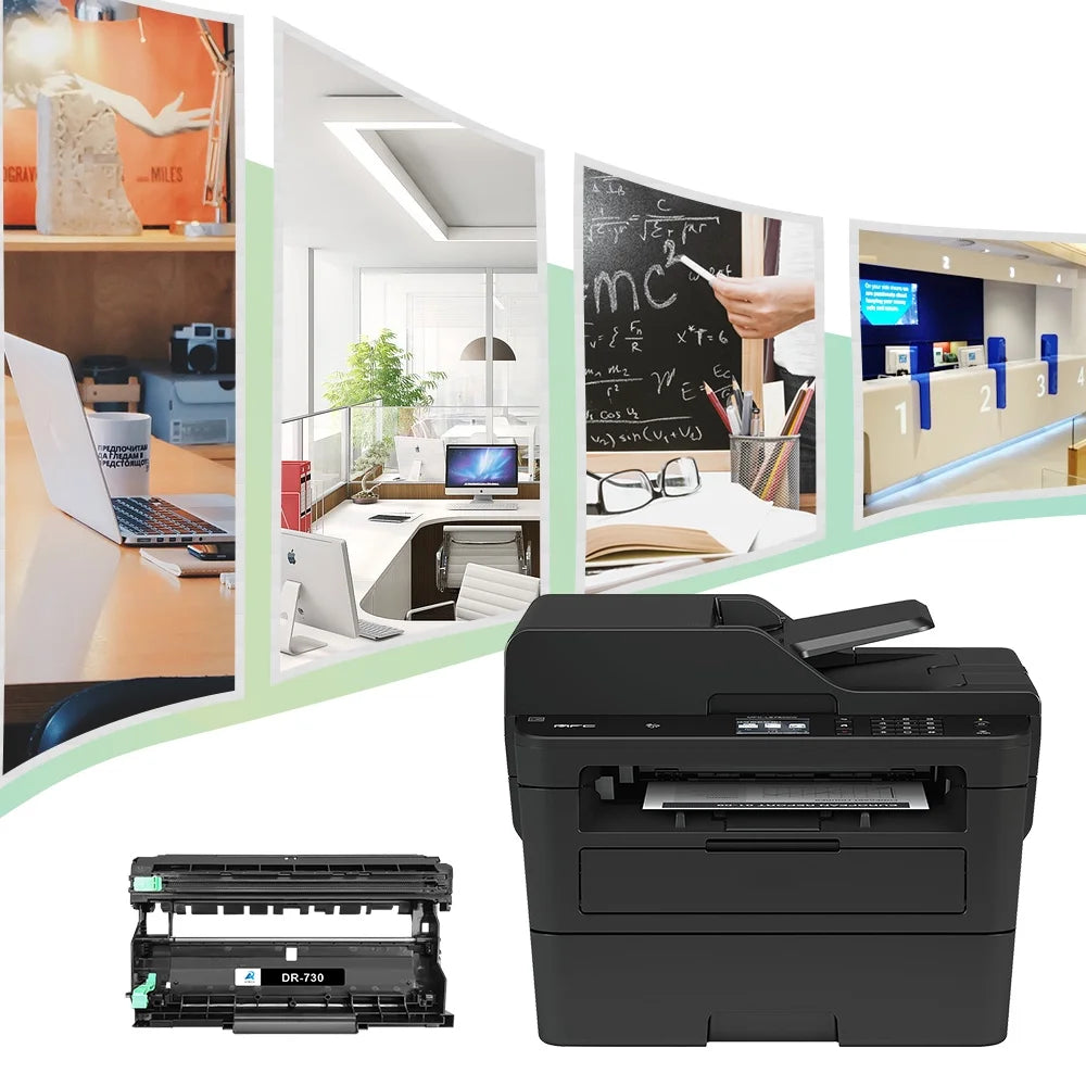 Use DCP-2550DW MFC-L2717DW HL-2370DW MFC-L2690DW Printer on DR730 MFC-L2750DW Drum Brother for HL-2390DW DR-730 HL-L2395DW 3-Pack) (Black, MFC-L2710DW Compatible Unit