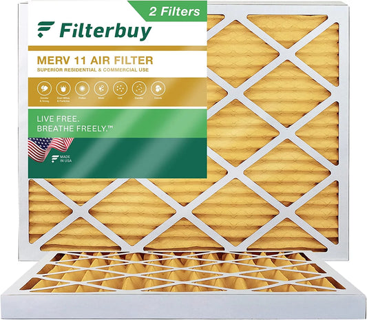 (2-Pack) 11 HVAC Filterbuy Filters Air Furnace Pleated 30x32x2 MERV AC