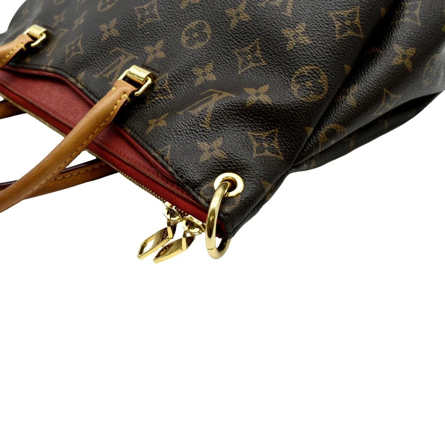 VUITTON Bag MM Pallas LOUIS Brown Canvas Monogram Shoulder Pre-owned