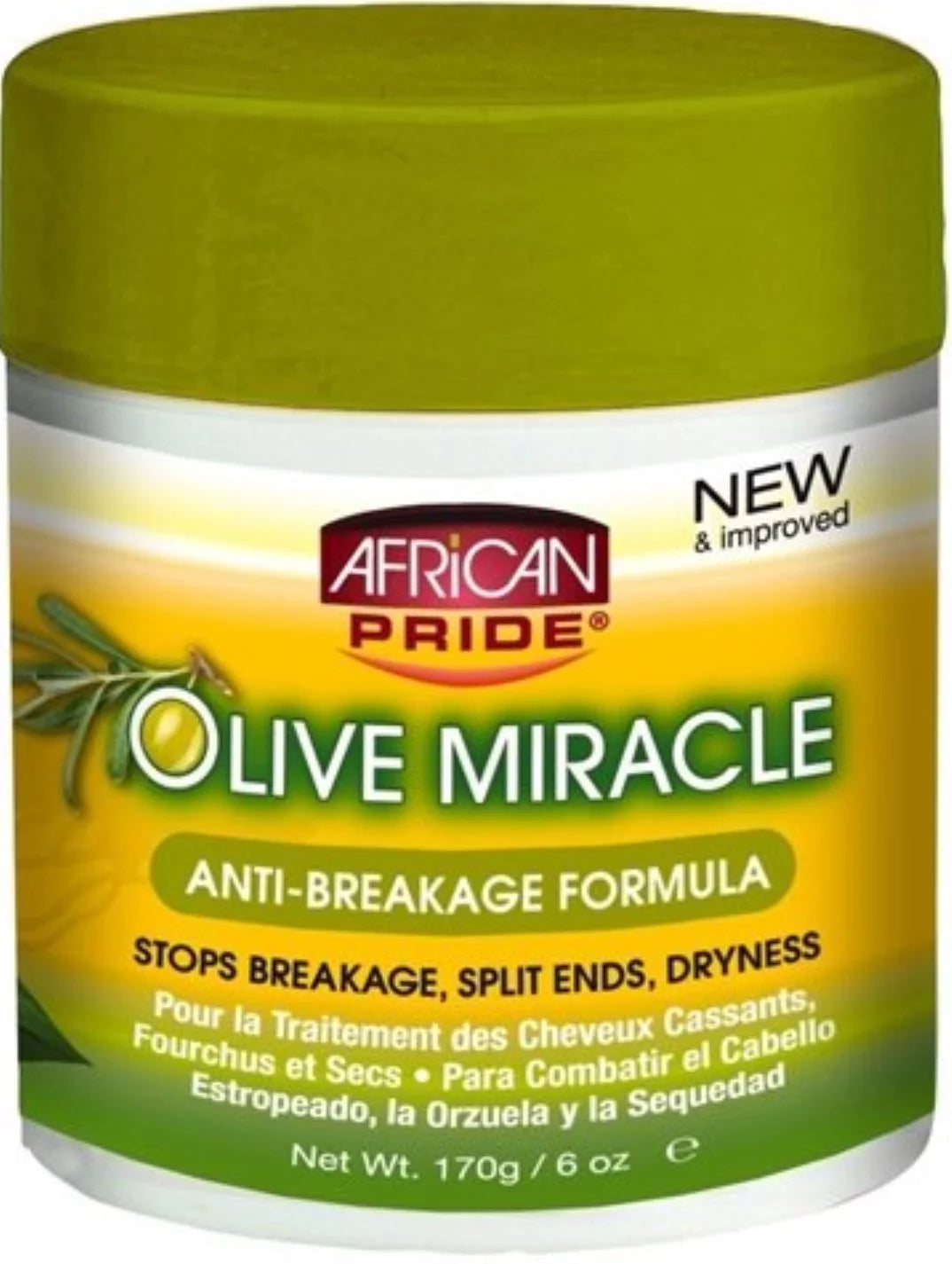 6 Miracle of 6) Formula, Olive Anti-breakage African Pride (Pack oz