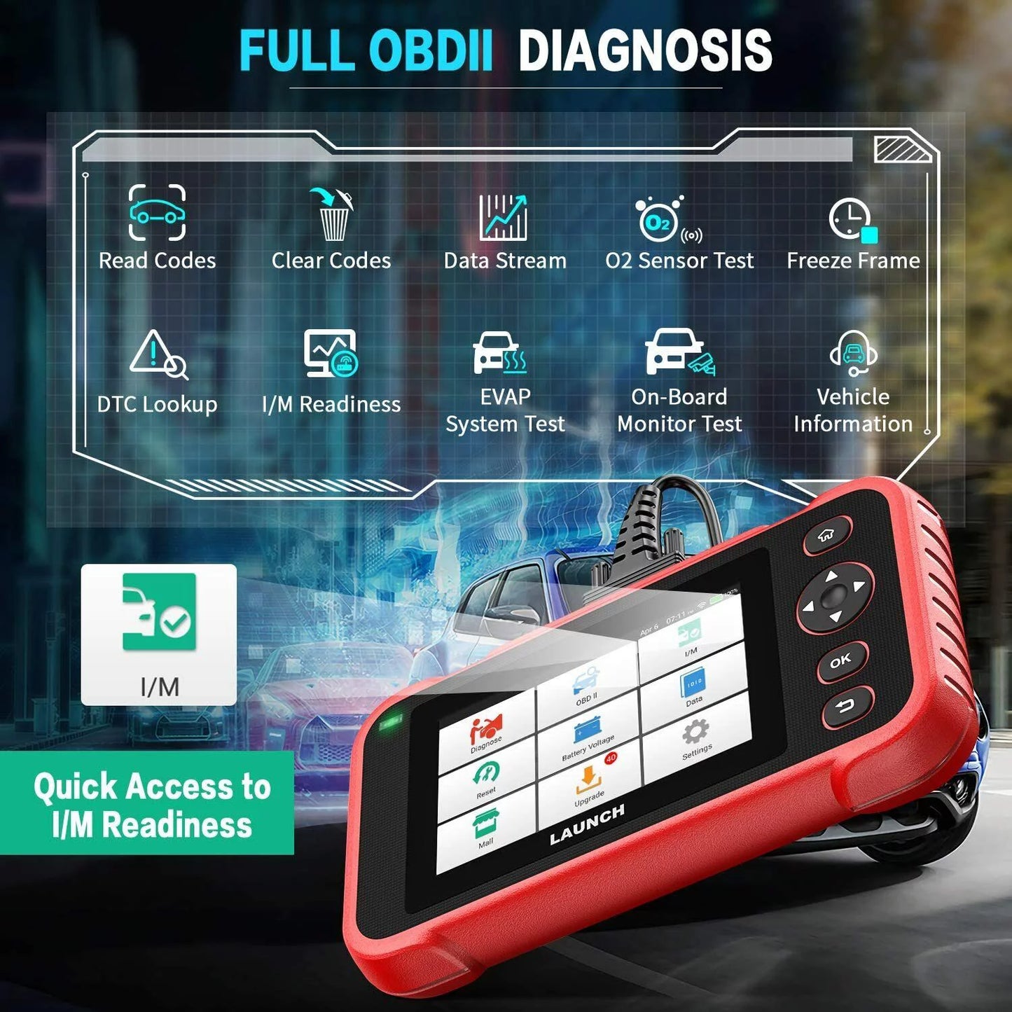 TOOLS Engine CRP123i Transmission SRS Reader LAUNCH ABS Diagnostic Scanner OBD2 Code